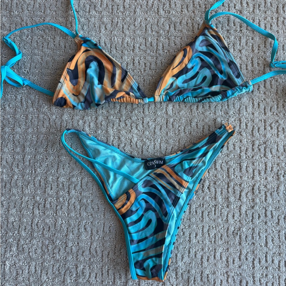 Icon Swim 3-Piece Set (Bikini & Maxi Cover-Up)